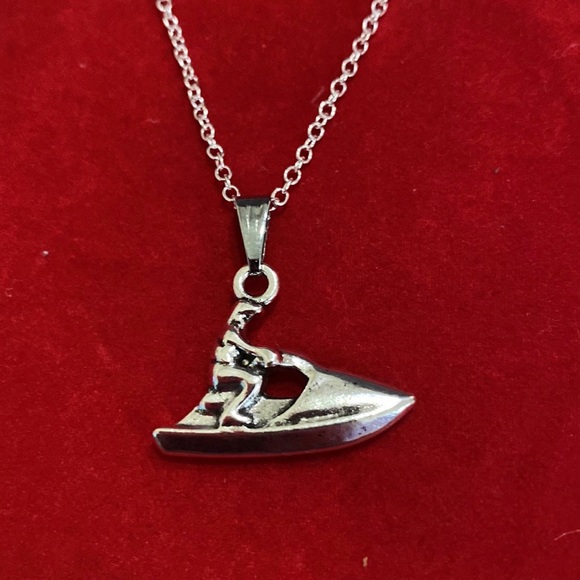 Jet Ski Necklace May Be Personalized - Picture 4 of 9